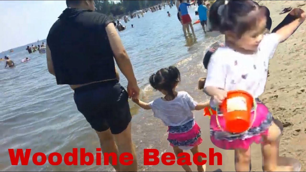 Baby First Time Playing on the Beach in Woodbine Beach Toronto Canada Part 2